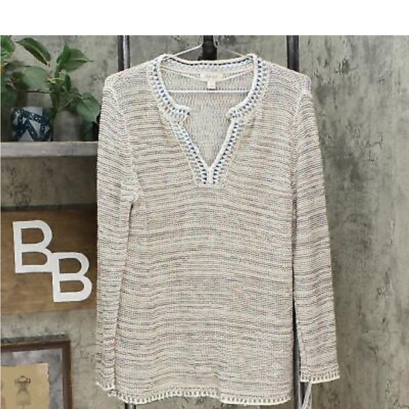 Style & Co Womens Crochet-Trim Tunic - Picture 2 of 5